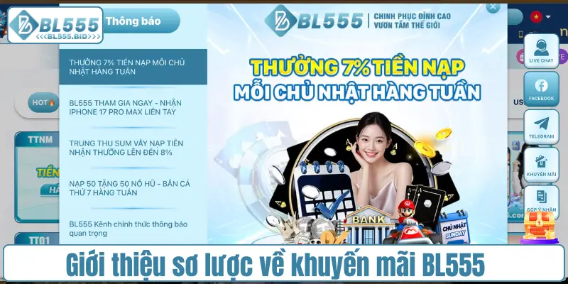 Giới thiệu sơ lược về khuyến mãi BL555