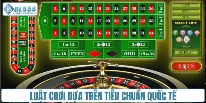 Luật chơi dựa trên tiêu chuẩn quốc tế