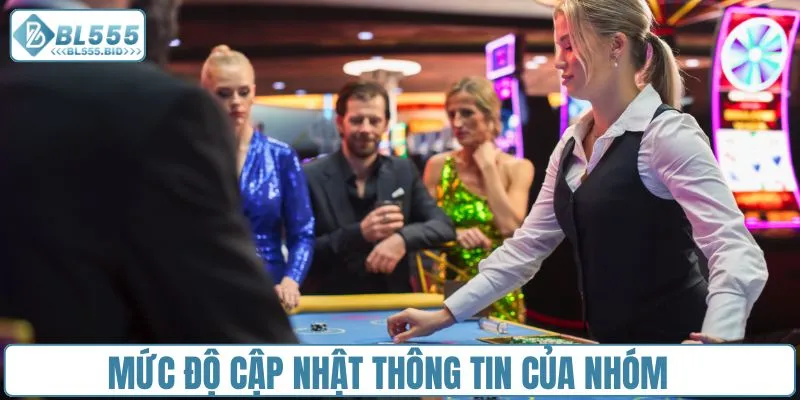 Mức độ cập nhật thông tin của nhóm